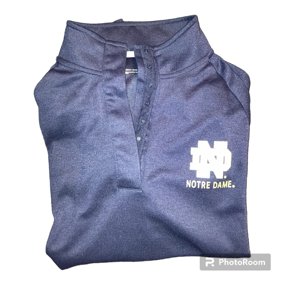 Under Armour Ladies Notre Dame Quarter Snap Pullover Jacket, Size: Small - Picture 3 of 8